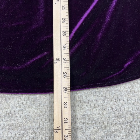 Lauren Ralph Lauren Velvet Keyhole Blouse Shirt Womens Large 3/4 Sleeve - Picture 6 of 9